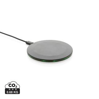 XD Collection 15W-Wireless-Fast-Charger aus recyceltem RCS-Kunststoff 