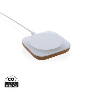 XD Xclusive Oregon Wireless-Charger aus RCS recyc. Kunststoff & Kork 