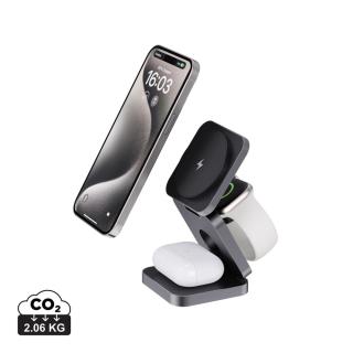 XD Xclusive Terra faltbares 3-in-1 15W Charger aus RCS rec. Aluminium 