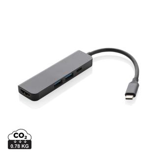 XD Xclusive Terra Hub aus RCS recyceltem Aluminium mit HDMI-Input 