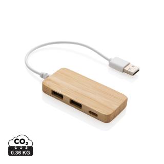 XD Collection Bamboo hub with Type-C 