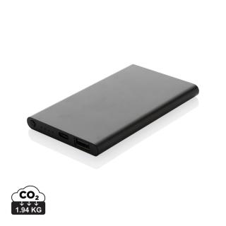 XD Collection RCS recycled plastic/aluminum 4000 mah powerbank with type C 