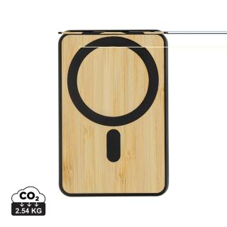 XD Collection Zen 5000mAh 5W magnetische Bambus-Powerbank aus RCS rPlastik 