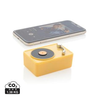 XD Collection Mini Vintage kabelloser 3W Lautsprecher Gelb/schwarz