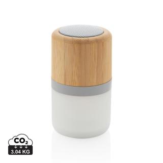 XD Collection 3W farbwechselnder Lautsprecher aus Bambus 