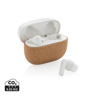 XD Xclusive Oregon TWS-Kopfhörer aus RCS recyceltem Kunststoff und Kork 