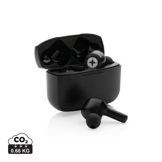 RCS recycled plastic Swiss Peak ANC TWS earbuds 