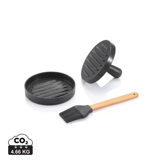 XD Collection BBQ set with hamburger press and brush 