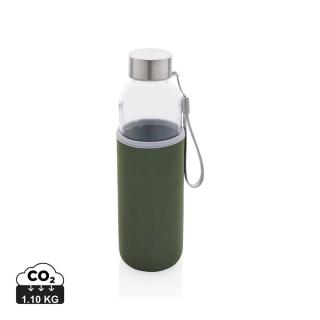XD Collection Glass bottle with neoprene sleeve 