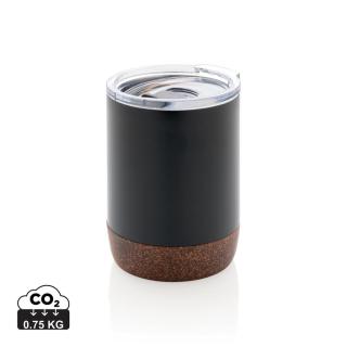 XD Collection Kleine Vakuum-Kaffeetasse aus RCS rSteel & Kork 