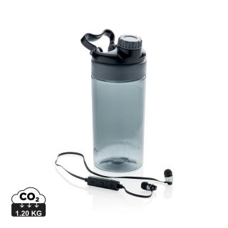 XD Collection Leakproof bottle with wireless earbuds 