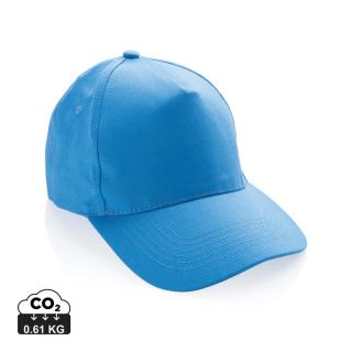 XD Collection Impact 5 Panel Kappe aus 280gr rCotton mit AWARE™ Tracer Ruhiges Blau