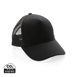 XD Collection Impact AWARE™ 190gr Brushed rCotton 5 Panel Trucker-Cap Schwarz