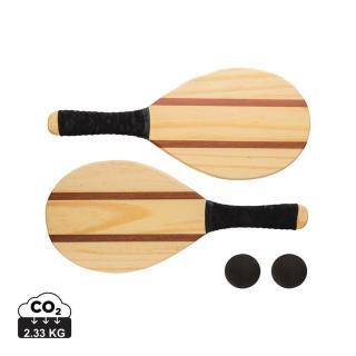 XD Collection Frescobol Tennis-Set aus Holz 