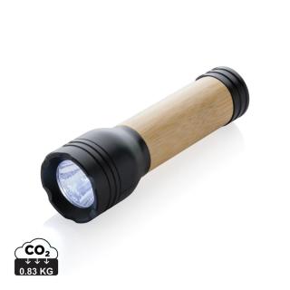 XD Collection Lucid 1W RCS certified recycled plastic & bamboo torch 