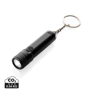 GearX Gear X wiederaufladbare ultrahelle Key-Chain Taschenlampe Schwarz