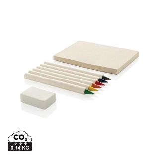 XD Collection Micki GRS 6-tlg. Infinity-Buntstifteset mit Notizblock 