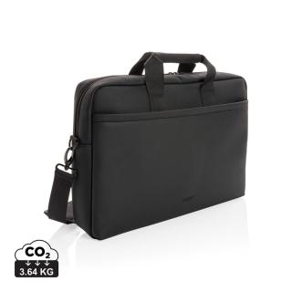 Swiss Peak deluxe PU laptop bag PVC free Black