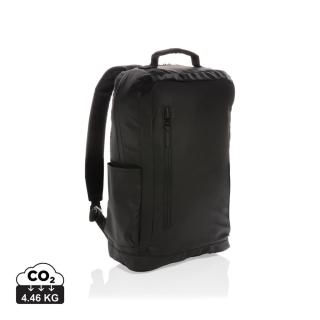 XD Collection Fashion schwarzer 15.6" Laptop-Rucksack, PVC-frei Schwarz