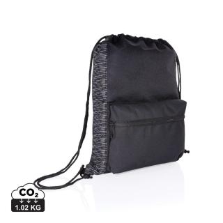 XD Collection AWARE™ RPET Reflective drawstring backpack 