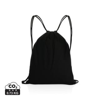 XD Collection Impact AWARE™ recycled cotton drawstring backpack 145g 