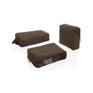 XD Xclusive KENTO URBAN RCS recycled nylon packing cube set Brown