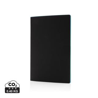 XD Collection Softcover PU notebook with coloured edge 