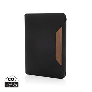 XD Xclusive Teri AWARE™ A5 Portfolio aus RPET und Walnuss 