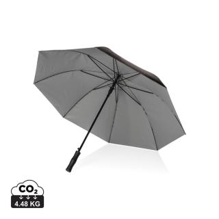 XD Collection 27" Impact AWARE™ RPET 190T dual colour auto open umbrella 
