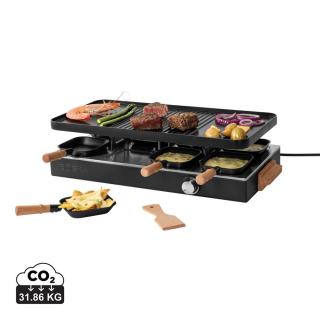 BOSKA Raclette Gourmet Party, 8 Person (EU Type F) Black
