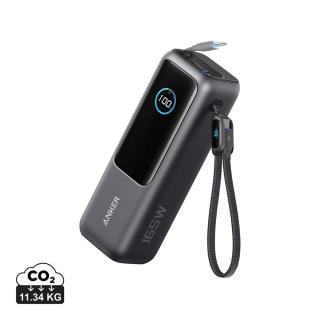 Anker Power Bank 25.000 mah 165W, Built-in retractable cable Gray/black