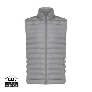 Iqoniq Meru men recycled polyester bodywarmer, silver grey Silver grey | XL