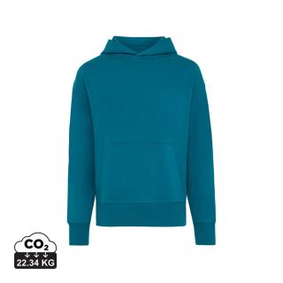 IQONIQ Yoho recycled cotton relaxed hoodie, teal Teal | S