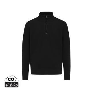 IQONIQ Elgon recycled cotton quarter zip sweater 