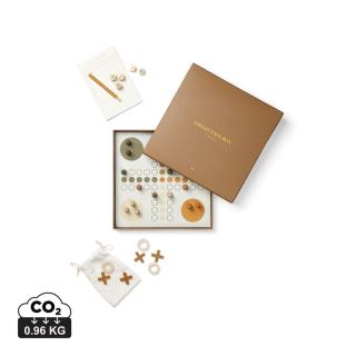 VINGA Coffee-Table Spielesammlung Braun
