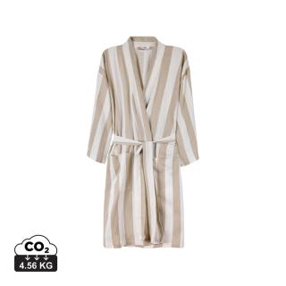 VINGA Ornos GRS Hamam-Bademantel L/XL, Weiß Weiß, Beige