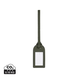 VINGA Baltimore RCS recycled polyester luggage tag Green