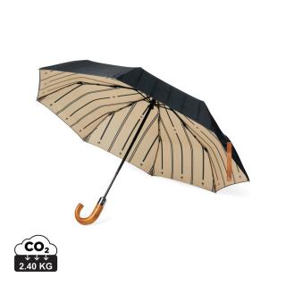 VINGA Bosler AWARE™ 21" faltbarer Schirm aus recyceltem PET 