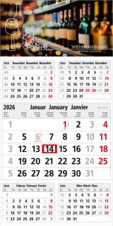 5-Monatskalender (Einblatt): Kompakter Einblatt-Monatskalender mit großem laufenden Monat, portooptimiert und individuell gestaltbar – inklusive 4C-Digitaldruck 