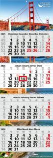 4-Monatskalender (Mehrblock): Premium-Mehrblock-Monatskalender mit Wire-O-Bindung, großzügigem Design und individuell gestaltbaren Werbeflächen – inklusive 4C-Digitaldruck 