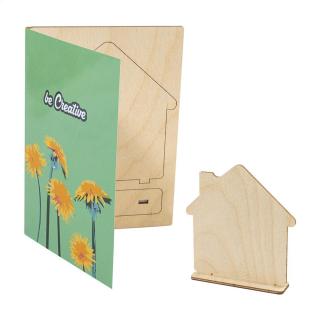 SendCraft individuelle Puzzle-Postkarte, Haus Weiß