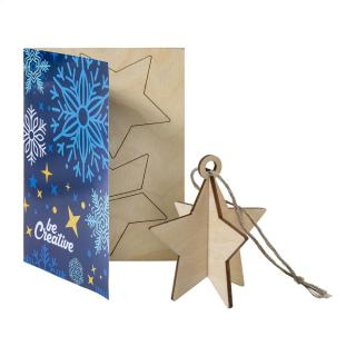FestiCard Christmas card, star 