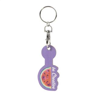 ColoShop Creative Wood trolley coin keyring 