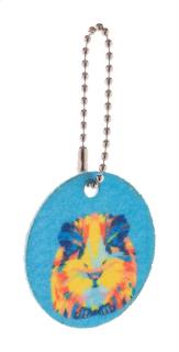 Felty custom keyring, circle 