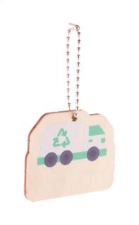 EcoRing keyring, garbage truck 