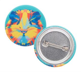 PinBadge RPET Mini pin button badge White/silver