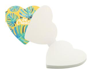 CreaStick Heart custom sticky notepad 