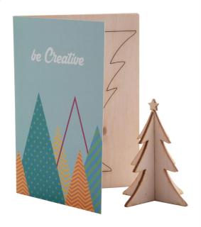 CreaX Christmas card, Christmas tree 