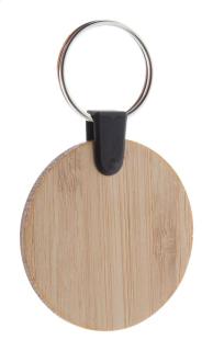 Bambry bamboo keyring, round 