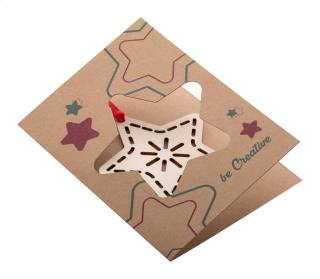 TreeCard Eco Christmas card, star 